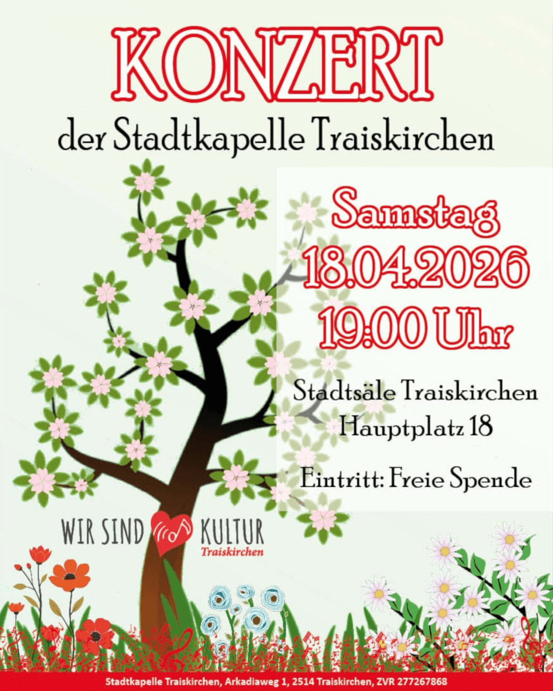🎶 Konzert der Stadtkapelle Traiskirchen 🎶