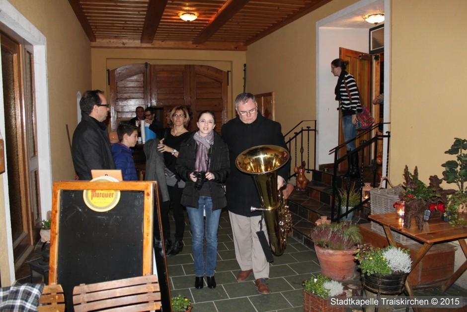 Weihnachtsfeier beim Heuriger der Familie Leimer - Zum 55er