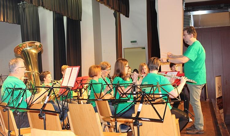 „The Greenhorns“ beim Jugend-Bezirksblasmusikfest
