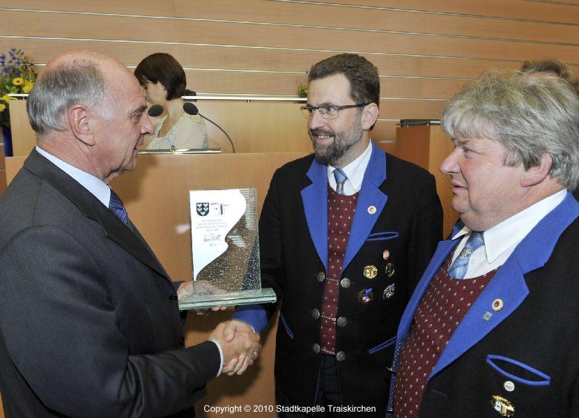 Ehrenpreis in Silber für die Stadtkapelle