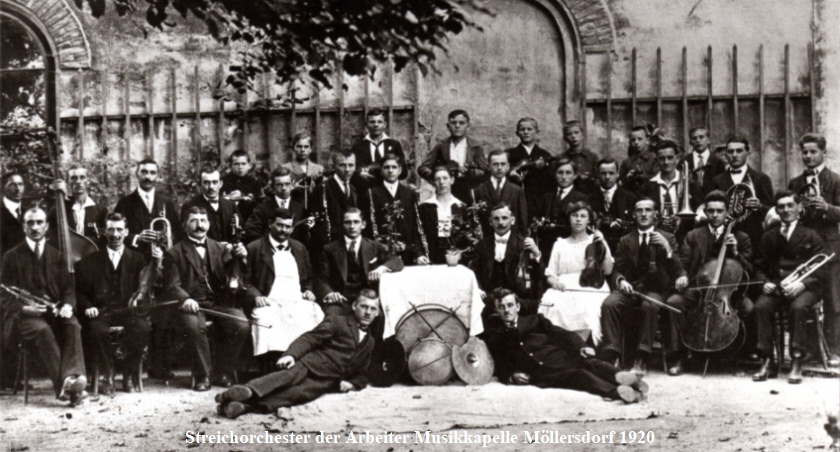 Streichorchester der Arbeiter Musikkapelle Möllersdorf 1920 Streichorchester der Arbeiter Musikkapelle Möllersdorf 1920