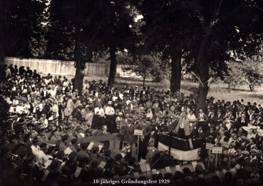 10-jähriges Gründungsfest 1929 10-jähriges Gründungsfest 1929