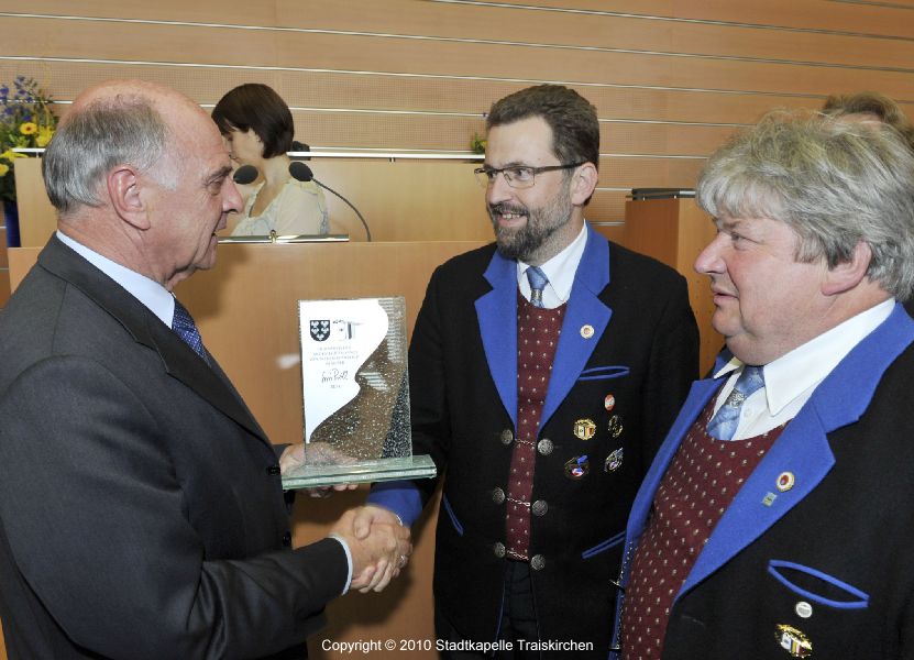 Ehrenpreis in Silber für die Stadtkapelle