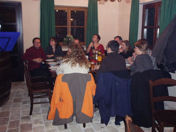 Weihnachtsfeier beim Weinbau Wustinger